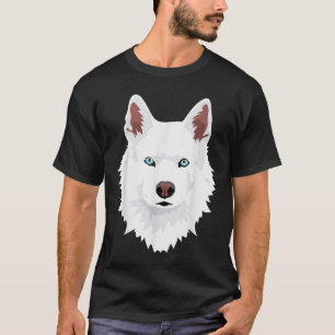 Husky - Sibirischer Husky-T - Shirt - Weißer Schne