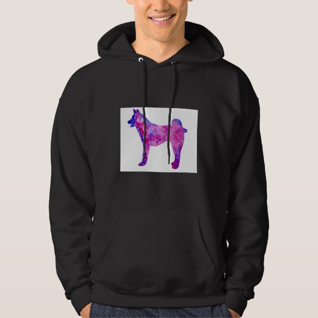 Husky-Silhouette Hoodie (Vorderseite)