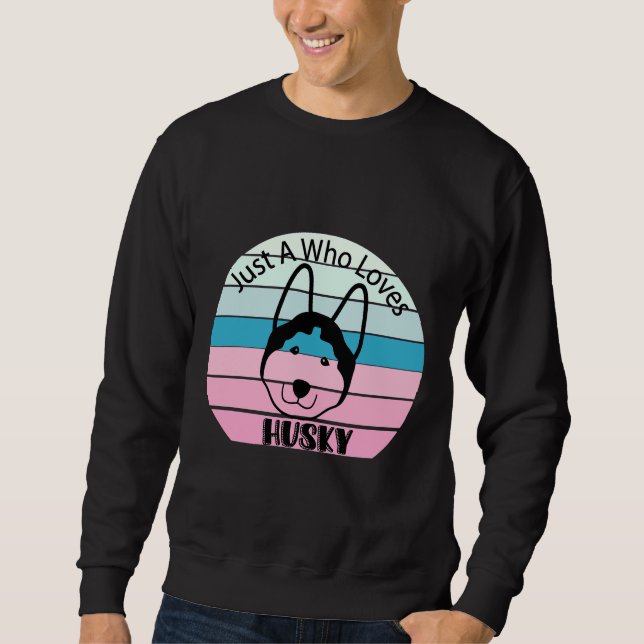 Husky Snow Dog Sweatshirt (Vorderseite)