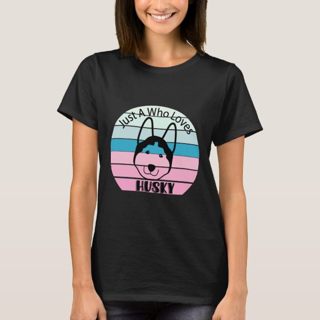 Husky Snow Dog T-Shirt (Vorderseite)