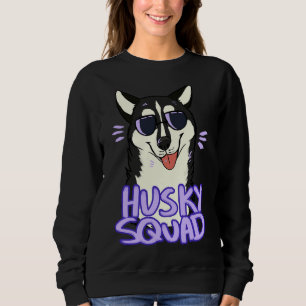 Husky Squad Black Sweatshirt