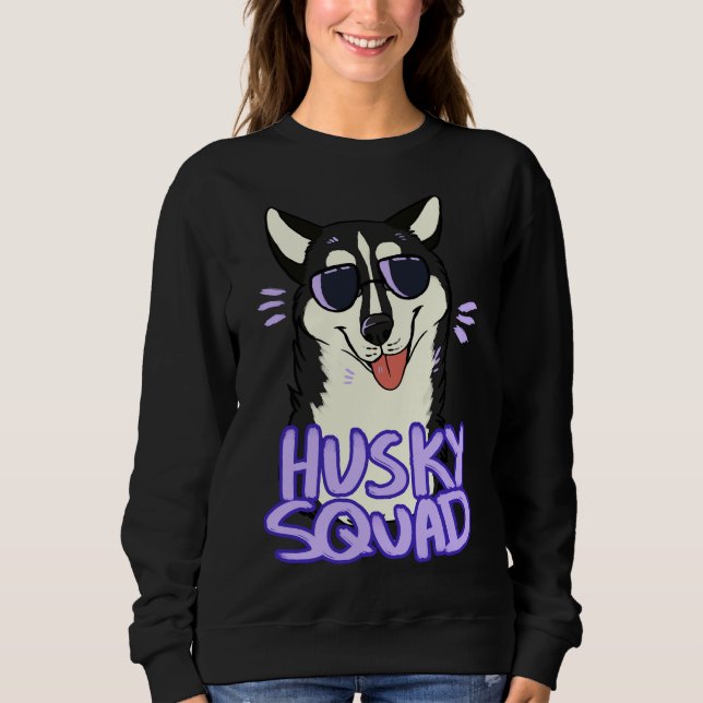 Husky Squad Black Sweatshirt (Vorderseite)