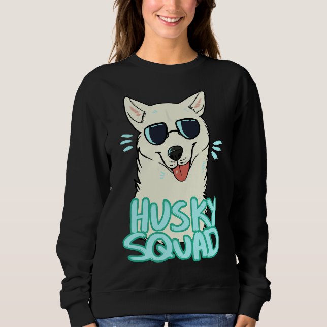Husky Squad White Sweatshirt (Vorderseite)