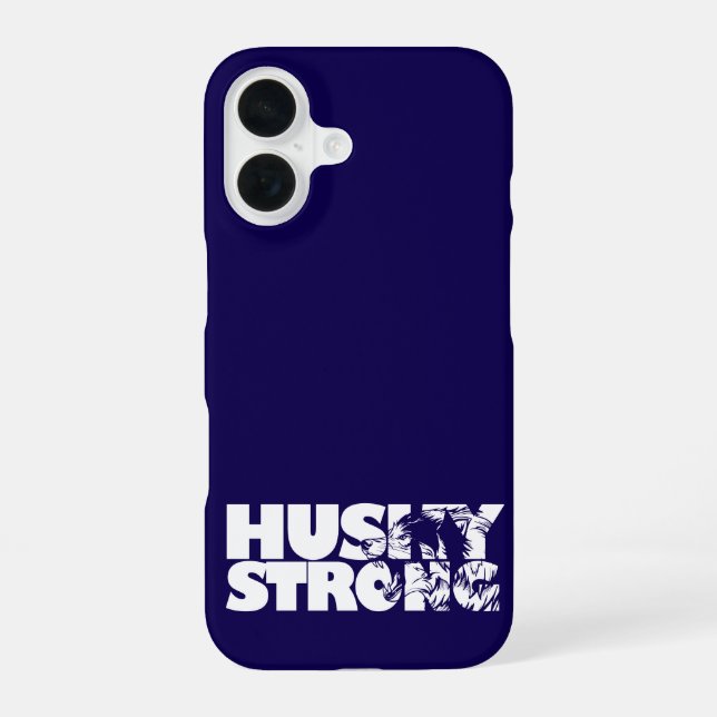 Husky Stark iPhone 16 Hülle (Rückseite)