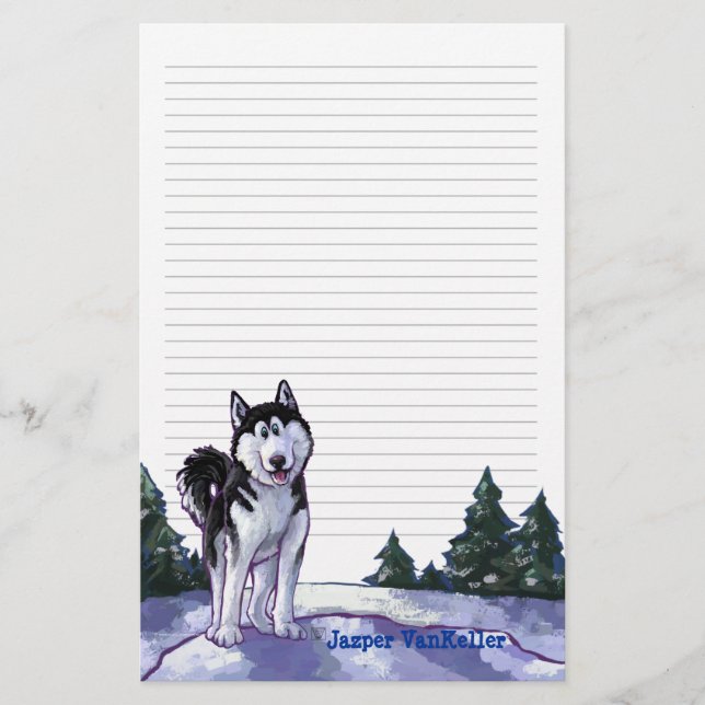 Husky Stationery Briefpapier (Vorderseite)