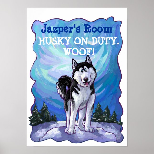 Husky Stationery Poster (Vorne)