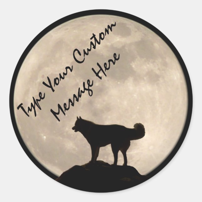 Husky Stickers Siberian Husky Malamute Stickers (Vorderseite)