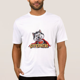 Husky Superhero: Der Super Dog treffen!" T-Shirt