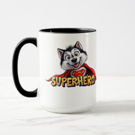 Husky Superhero: Der Super Dog treffen!" Tasse