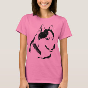 Husky T - Shirt Malamute Husky Schlittenhund Bio T