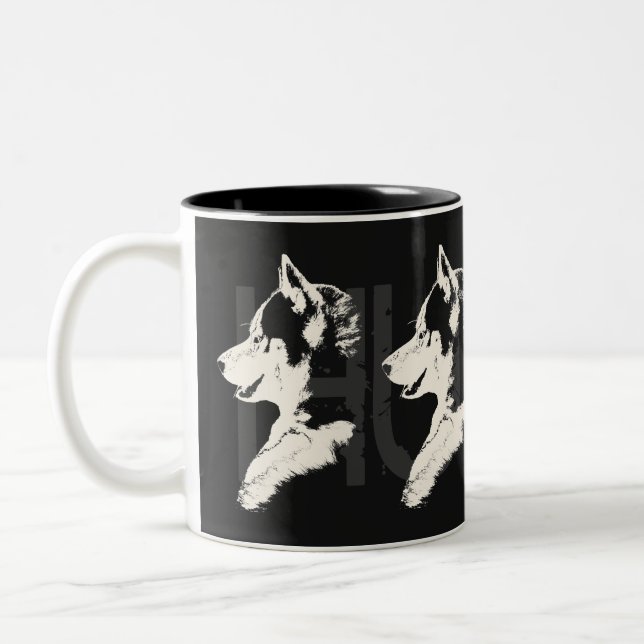 Husky Tasse Coffee Cup Cooler sibirischer Husky Cu (Links)