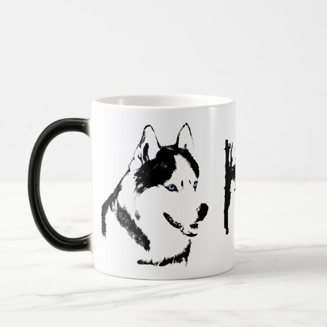 Husky Tasse Coffee Cup Cooler sibirischer Husky Cu (Links)