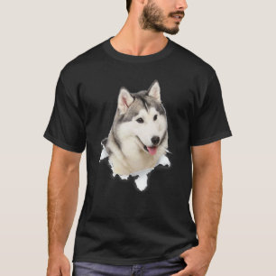 Husky-Torntuch zur Mama von Hunden T-Shirt