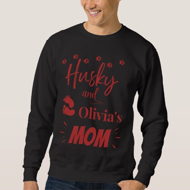 Husky und Olivia Mama Scoop Sweatshirt (Vorderseite)