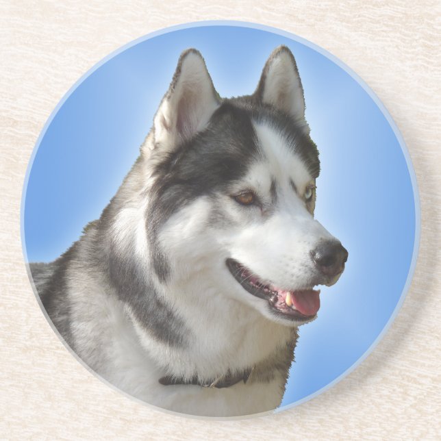 Husky Untersetzer Husky Malamute Sled Dog Unterset (Vorne)