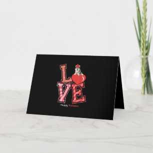 Husky-Valentinstag-Geschenk Husky Herz Design Karte