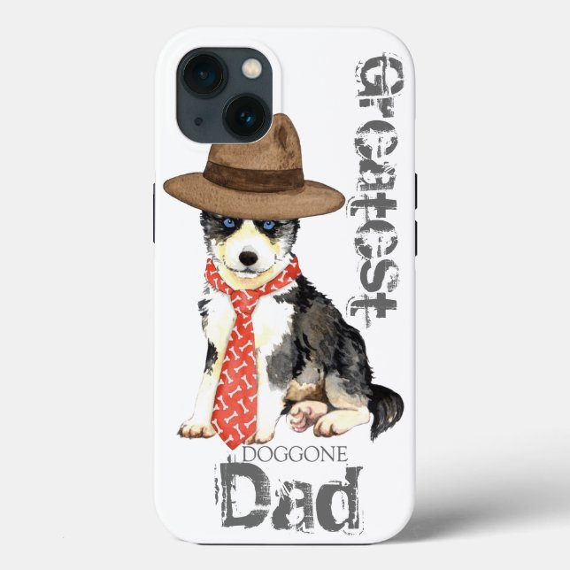 Husky Vater Case-Mate iPhone Hülle (Rückseite)