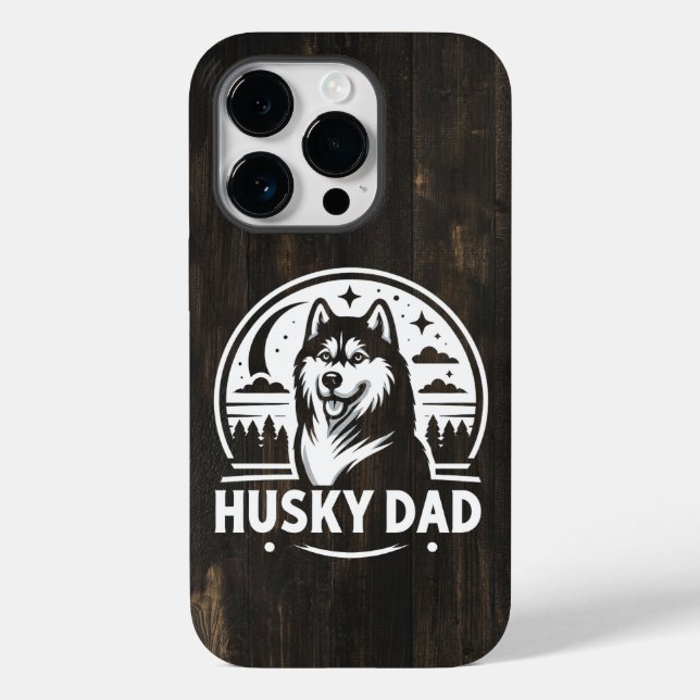 Husky Vater Gift Dog Eigentümer Siberischer Huskie Case-Mate iPhone Hülle (Rückseite)