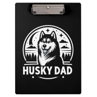 Husky Vater Gift Dog Eigentümer Siberischer Huskie Klemmbrett