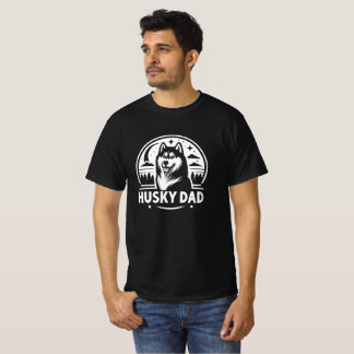 Husky Vater Gift Dog Eigentümer Siberischer Huskie T-Shirt