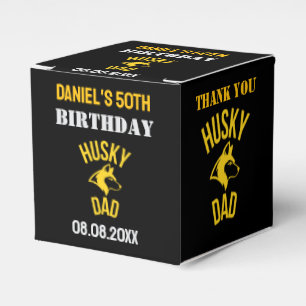 Husky Vater, Hund Vater Birthday Gefallen Box Geschenkschachtel