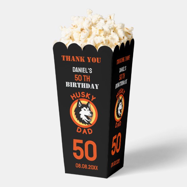 Husky Vater, Hund Vater Birthday Gefallen Box Geschenkschachtel (Geplatzt)