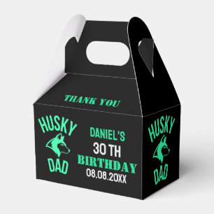 Husky Vater, Hund Vater Geburtstag Geschenkschachtel