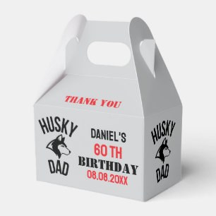 Husky Vater, Hund Vater Geburtstag Geschenkschachtel