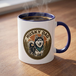 Husky-Vater-Kaffeetasse Geschenk für den sibiris Tasse