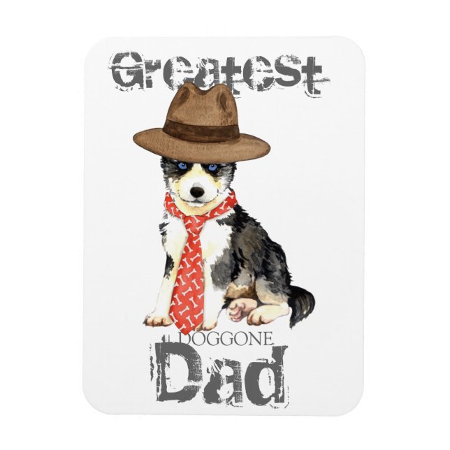 Husky Vater Magnet (Vertikal)