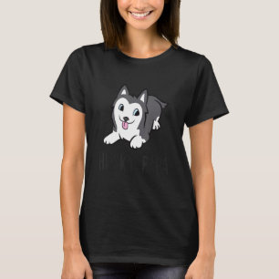 Husky Vater Niedlich Sibirien Husky Papa T-Shirt