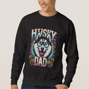 Husky-Vater Siberian Husky Hund Haustier für Männe Sweatshirt