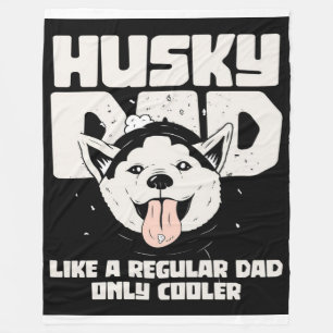 Husky-Vater wie ein normaler Vater nur Cooler Fleecedecke