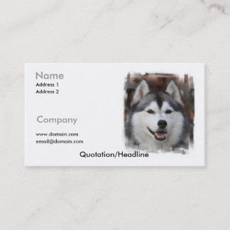 Husky-Visitenkarte Visitenkarte