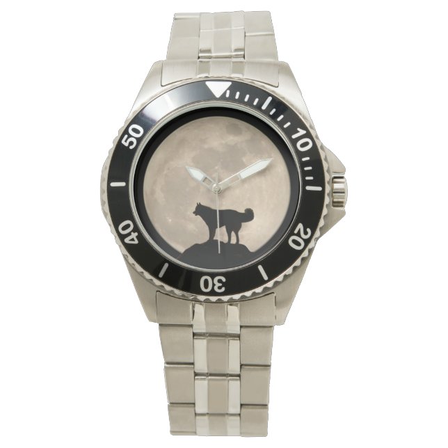 Husky Watch Siberian Husky / Malamute Wrist Watch Armbanduhr (Vorderseite)