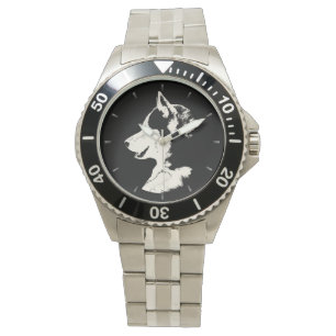 Husky Watch Siberian Husky Malamute Wrist Watch Armbanduhr