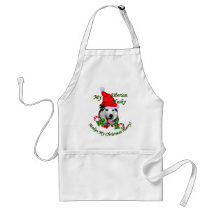Husky-Weihnachtsgeschenke Schürze