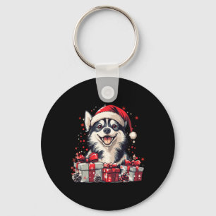 Husky Weihnachtsmannmütze Weihnachten Weihnachten  Schlüsselanhänger