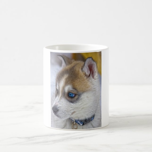 Husky-Welpe 2 Kaffeetasse (Mittel)