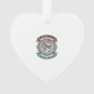Husky-Welpen-Shirt Vintage-Gravur Kinder bester Fr Ornament