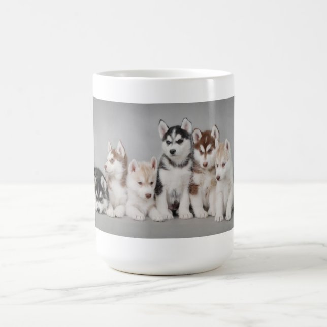 Husky-Welpen Tasse (Mittel)
