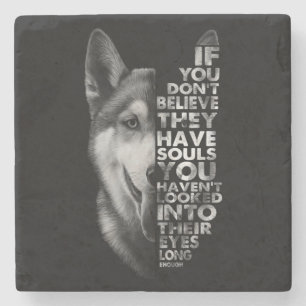 Husky, wenn Sie nicht glauben, dass sie Soule Hund Steinuntersetzer