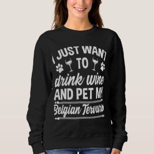 Husky Wine Dog Owner Sweatshirt