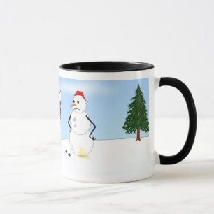 Husky-Winter-Szene Tasse