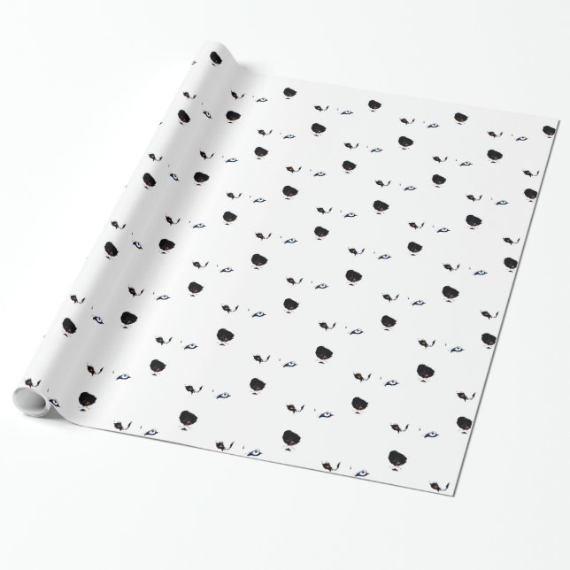 Husky Wrapping Paper Husky Sled Dog Paper Geschenkpapier (Ungerollt)