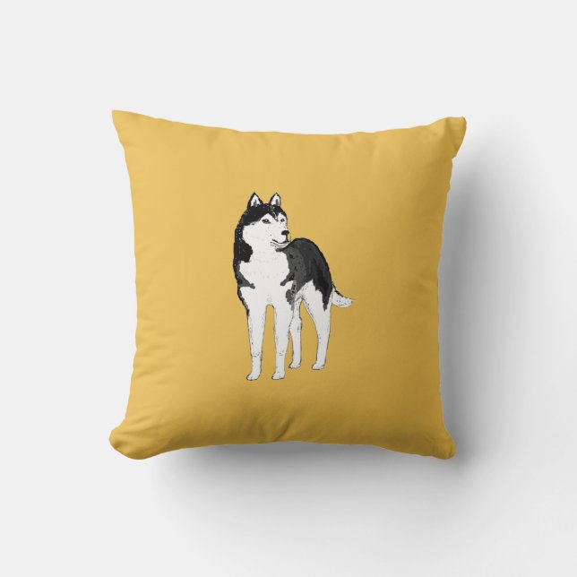 Husky-Wurfskissen oder -kissen Kissen (Vorderseite)