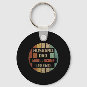 Husnd Dad Mogul-Ski-Legende Vintage Schlüsselanhänger