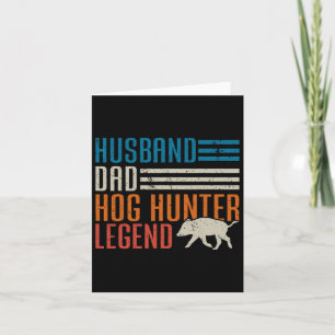 Husnd Vater Hog Hunter Legend Vatertag Witzhaken Karte
