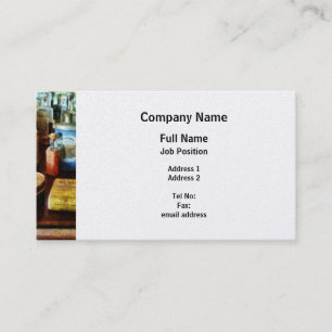 Husten-Abhilfen und Zahnpulver - Platin Visitenkarte