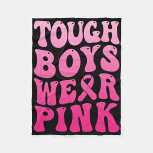 Husten Jungen tragen rosa Cool rosa Brustkrebserkr Fleecedecke